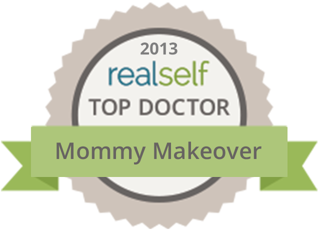 2013 RealSelf Top Doctor Mommy Makeover badge
