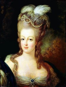 Painting of Marie-Antoinette showing her decolletage